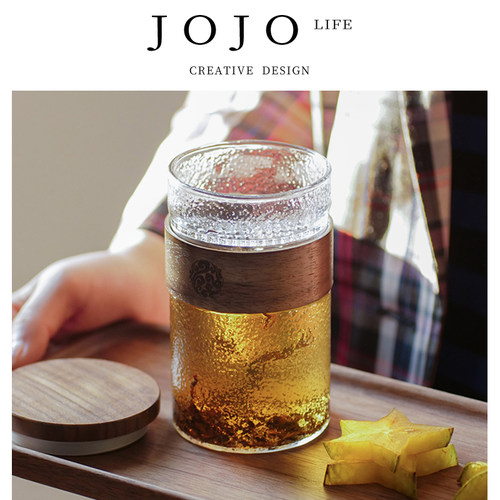 JOJO'SL.PD杯具家用玻璃泡茶杯