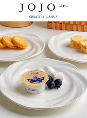JOJO'S L. PD.often. 甜品盘西餐盘平盘陶瓷简约ins蛋糕盘 | 坟常