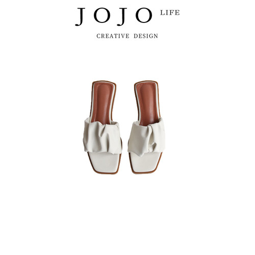 JOJO'SL.PD一字拖鞋露趾凉拖鞋
