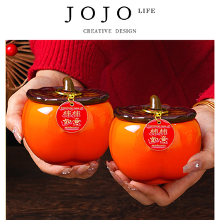 饰 JOJO PD.Lead.乔迁之喜柿柿如意摆件新居入伙布置装 屉铅