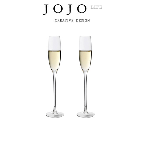 JOJO'SL.PD玻璃水晶高脚香槟杯
