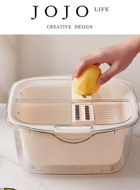 JOJO'S L. PD.Rett.多功能沥水篮家用削土豆切丝器切菜器丨雷特