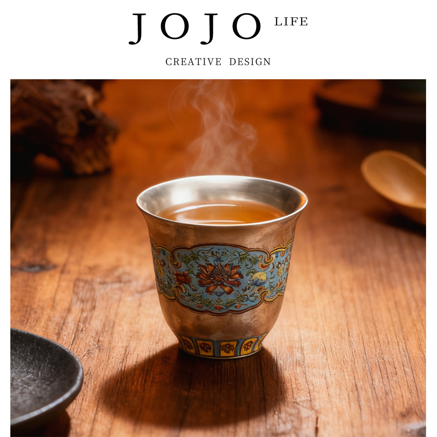 JOJO'S L. PD.proceedings.茶杯掐丝银珐琅彩999鎏银品茗杯 |会刊