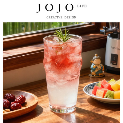JOJO'S L. PD.Sleeping.果茶气泡水杯玻璃杯英式啤酒杯ins | 独卧