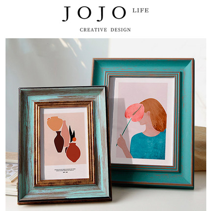 JOJO'S L. PD.Library.创意美式画框儿童相片相架相框摆台丨体库