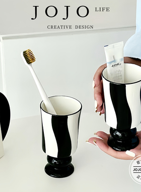 JOJO'S L. PD.resemble.陶瓷漱口杯釉下彩复古杯子摆件 | 毕肖