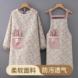 JOJO'S L. PD.杂货先生.围裙韩版时尚棉布厨房可爱长袖 | 素笺