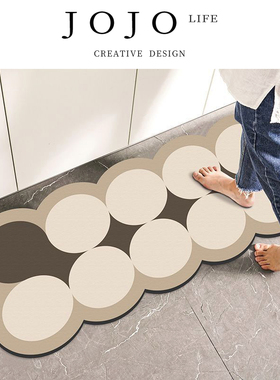 JOJO'S L. PD.alas.地垫硅藻泥吸水吸油专用脚垫长条防滑 | 呜呼