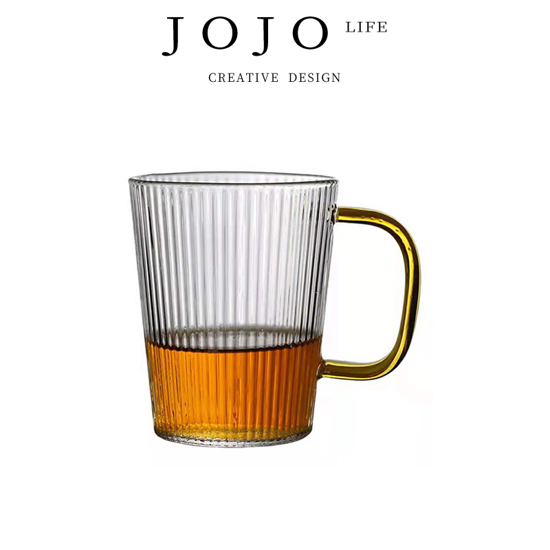 JOJO'S L. PD·pattern·杯具家用竖纹泡茶耐热玻璃茶杯 | 条纹