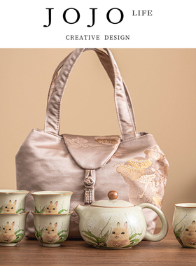 JOJO'S L. PD.Forced.兔子汝窑西施壶开片可养家用陶瓷茶壶| 相迫