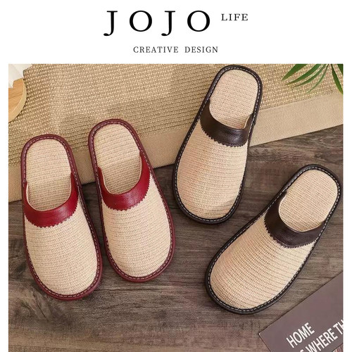 JOJO'SLIFEPD拖鞋精工细作棉麻