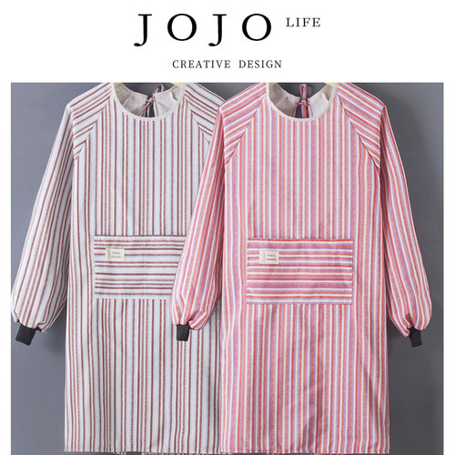 JOJO'SL.PD长袖围裙女秋冬帆布