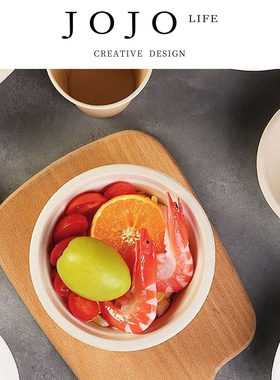 JOJO'S L. PD.example.一次性盘子餐盘碗筷纸盘纸碟加厚碟 | 咋豺