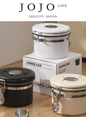 JOJO'S L. PD.Pullin.304不锈钢密封罐便携排气保鲜盒带勺 | 拉插