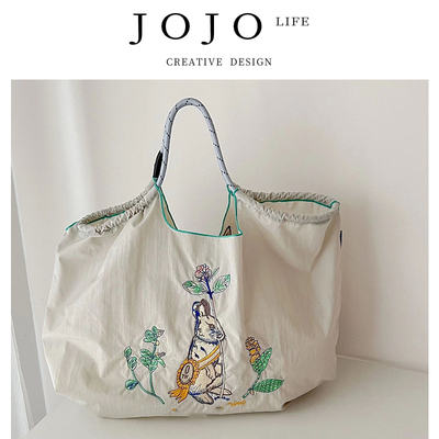 JOJO'SLIFEPD刺绣防水购物袋