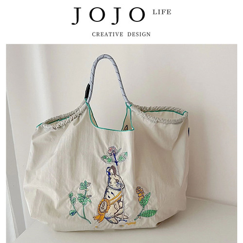 JOJO'SLIFEPD刺绣防水购物袋