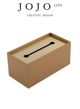 JOJO'S L. PD·Jiya·纸巾盒轻奢不锈钢桌面抽纸盒酒店高档 |简雅