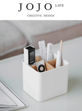 JOJO'S L. PD.Millet.日系风桌面收纳盒楠竹分格杂物置物盒丨禾提