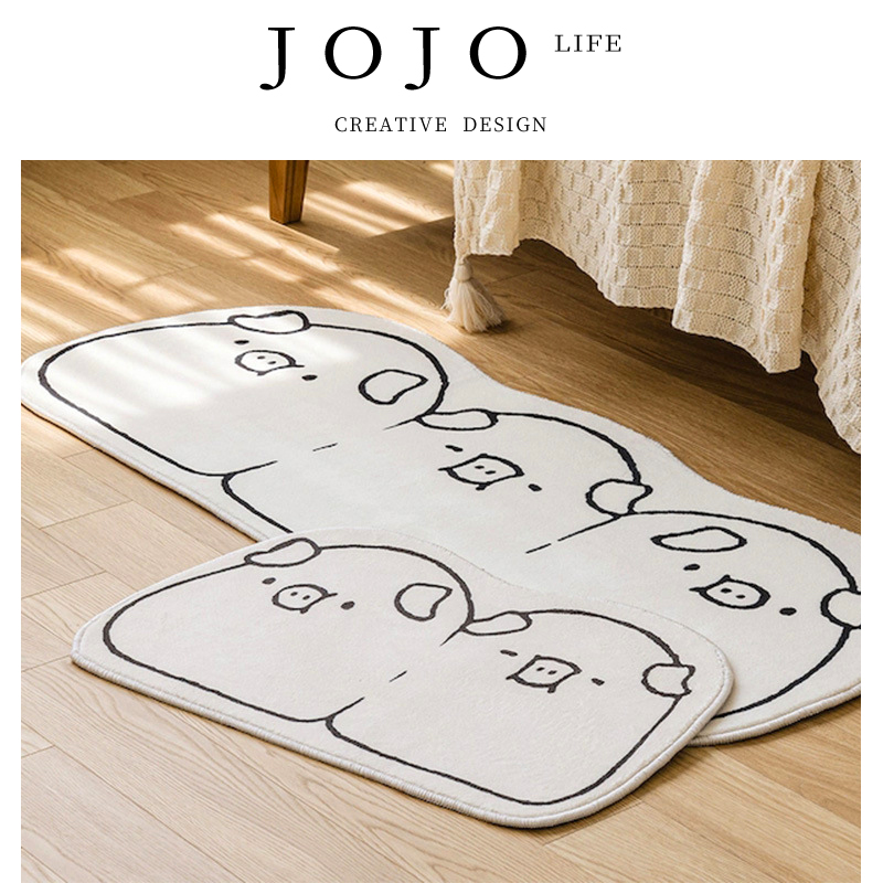 JOJO'SLIFEPD小猪地毯不规则