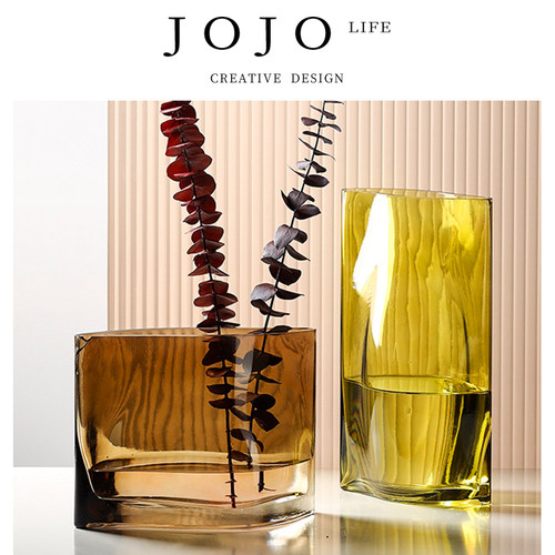 JOJO'SLIFEPD珀色玻璃花瓶