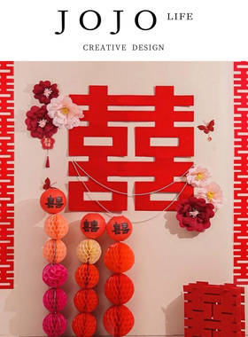 JOJO'S L. PD.ooze.婚房布置套装婚礼装饰结婚房间卧室 | 渗醉