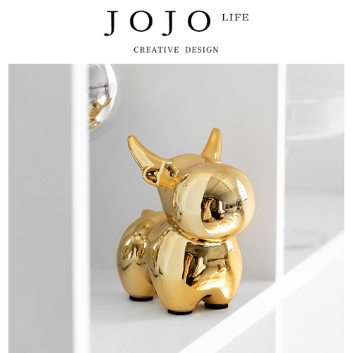 JOJO'SL.PD摆件北欧风金色陶瓷