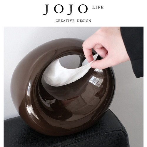 JOJO'SLIFEPD纸巾盒摆件高级感