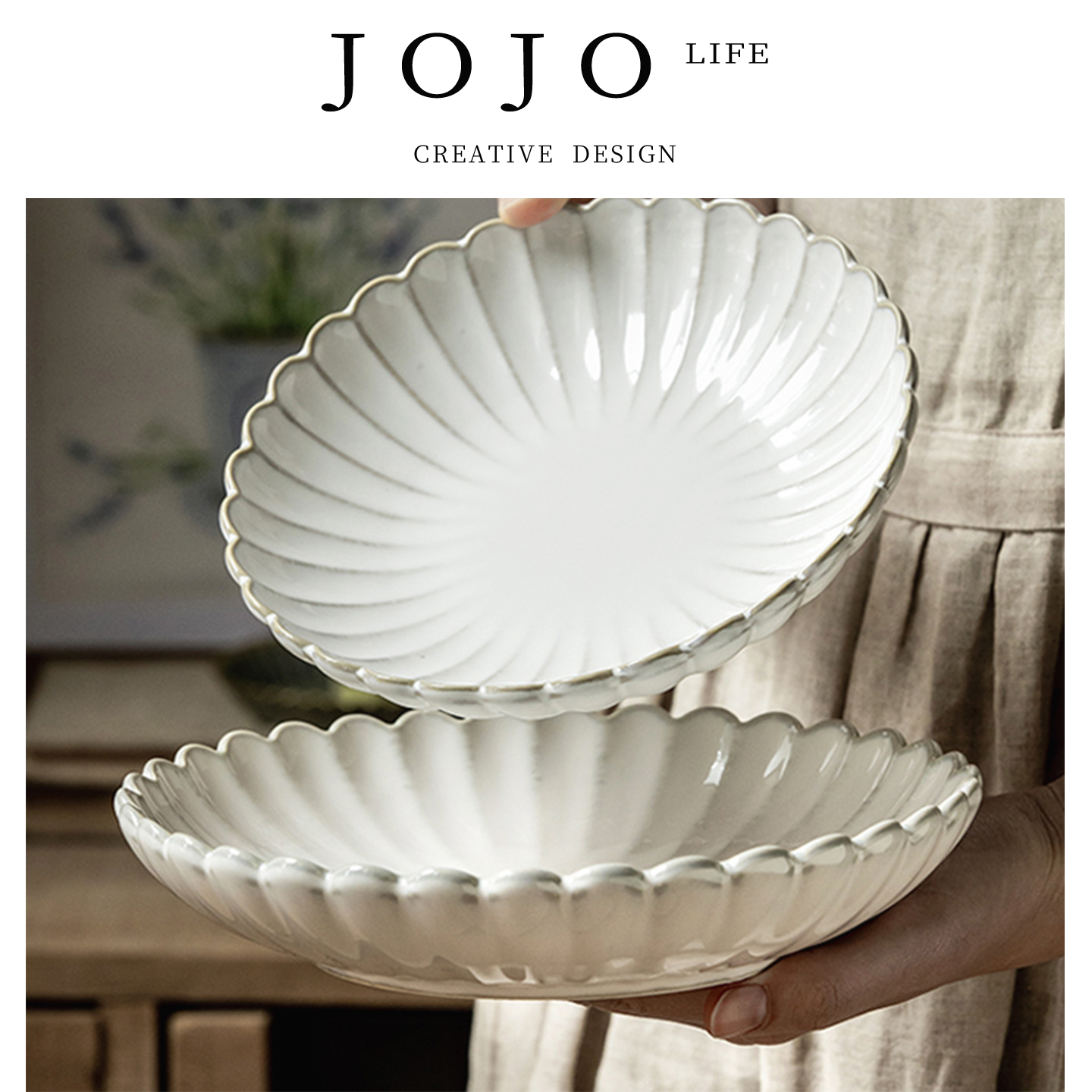 JOJO'SLIFEPD漂亮沙拉盘菜盘