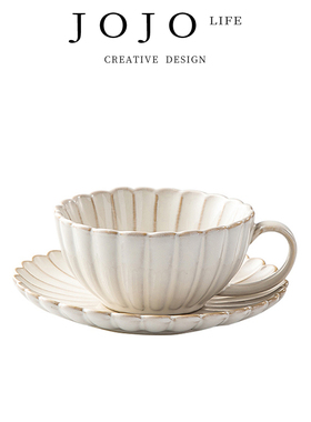 JOJO'S L.PD.Joan.杯具日式复古咖啡杯碟套装陶瓷高档精致丨琼羽