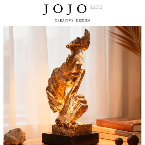 JOJO'S L. PD·Merkin·摆件家用沉默是金人物抽象工艺品 | 默金