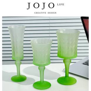 PD.Excitation.渐变粉绿少女玻璃杯高脚杯洋酒 励驮 JOJO