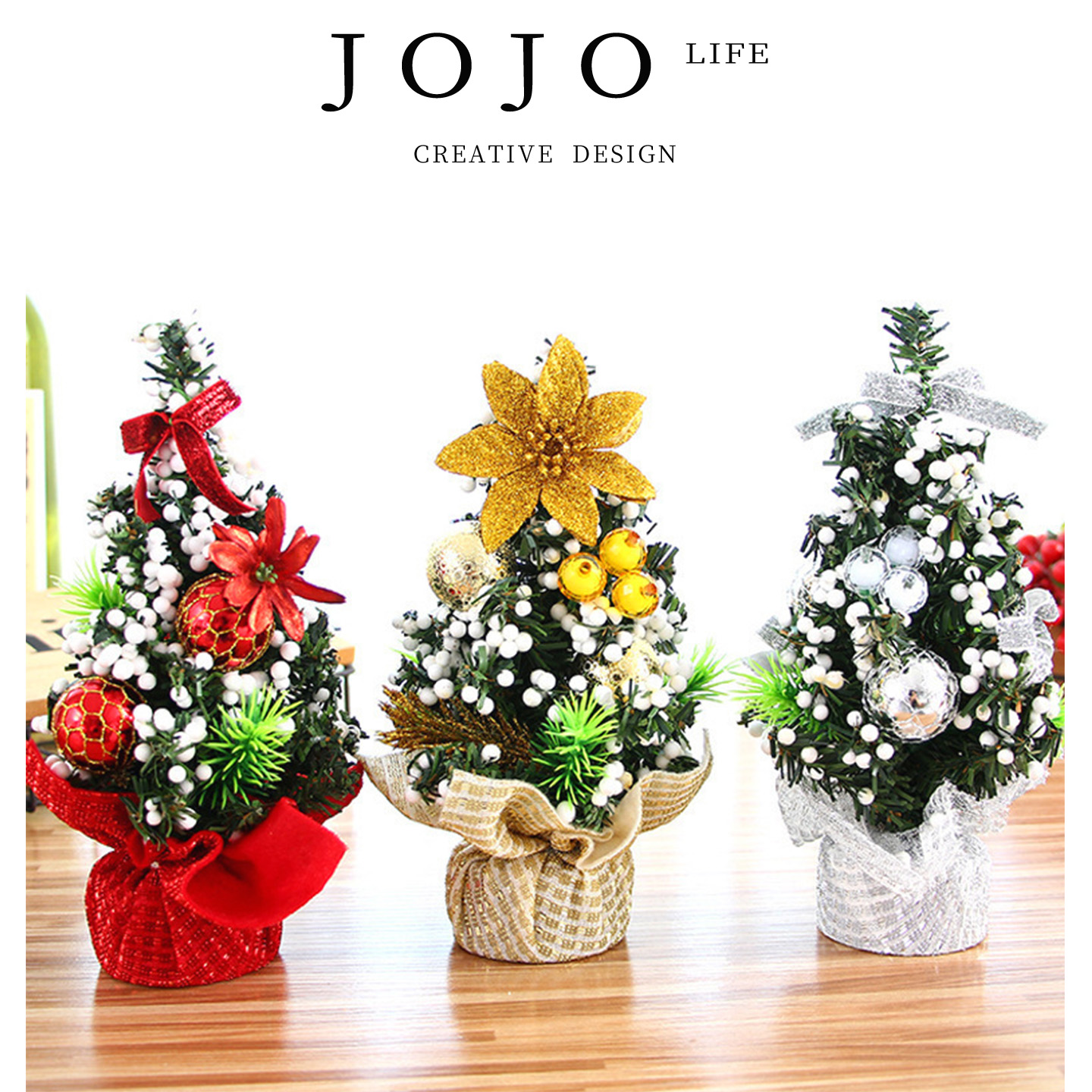 JOJO'SLIFEPD圣诞树20CM迷你