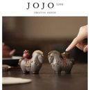 招财唐马 JOJO PD.Preface.变色马上有钱茶宠摆件中式 序到