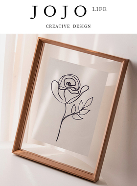 JOJO'S L. PD.Tobu.双面透明相框摆台装裱展示压花标本框丨托布