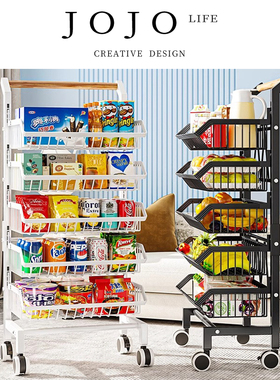 JOJO'S L. PD.bicker.可移动零食收纳置物架多层架子客厅 | 抬杠