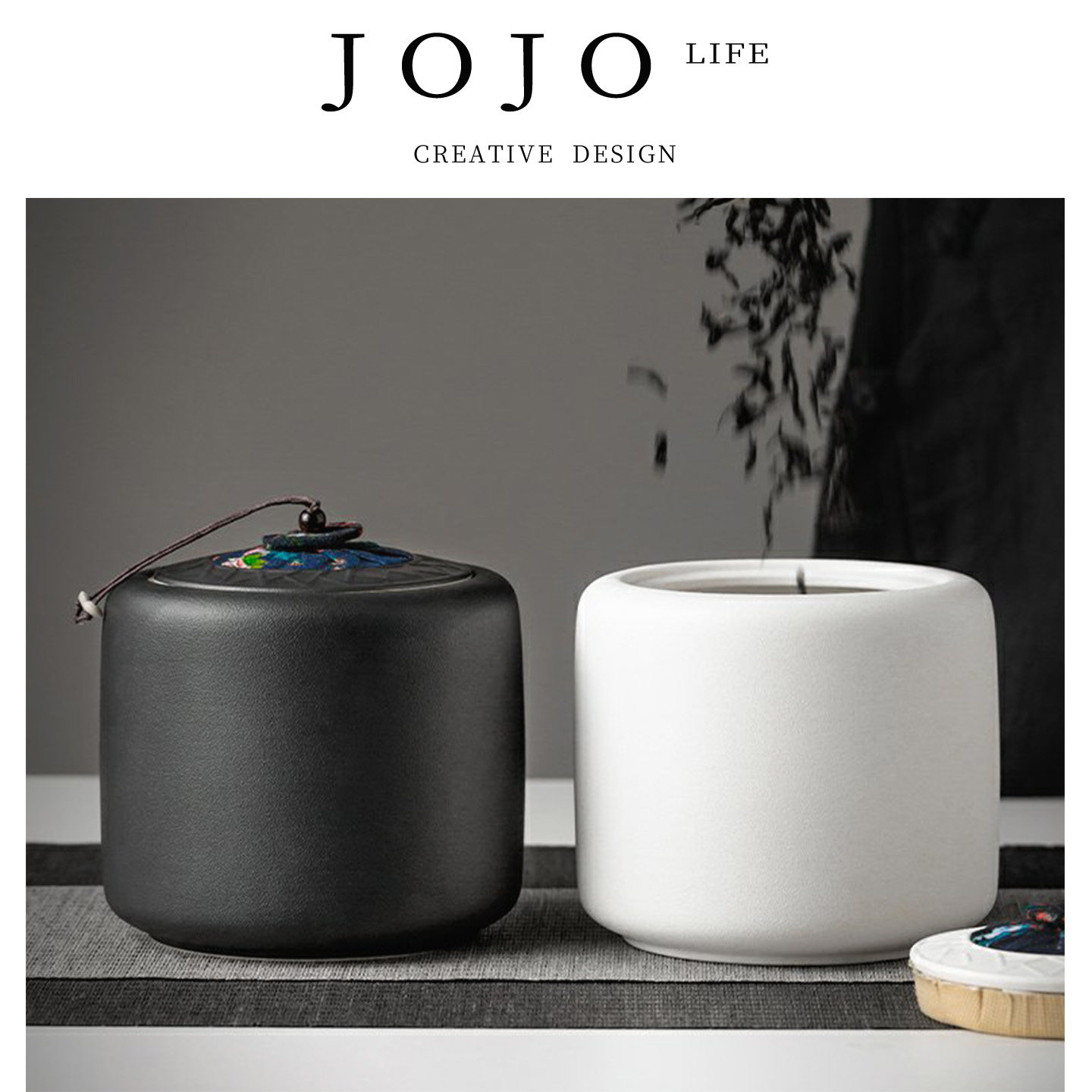 JOJO'SLIFEPD陶瓷茶叶罐1斤装