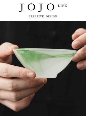 JOJO'S L. PD.紫泉涧.白玉琉璃主人杯中式个人杯喝茶单杯 | 储币