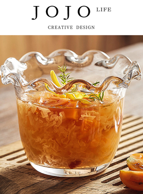 JOJO'S L. PD.domain.玻璃花边碗甜品碗高颜值意境菜餐具 | 新奇