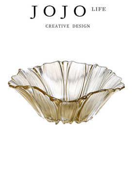 JOJO'S L. PD.blue.水晶玻璃水果盘家用客厅茶几轻奢 | 南号