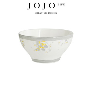 陶瓷米饭碗家用高颜值碗釉下彩 JOJO PD.spring.日式 温泉