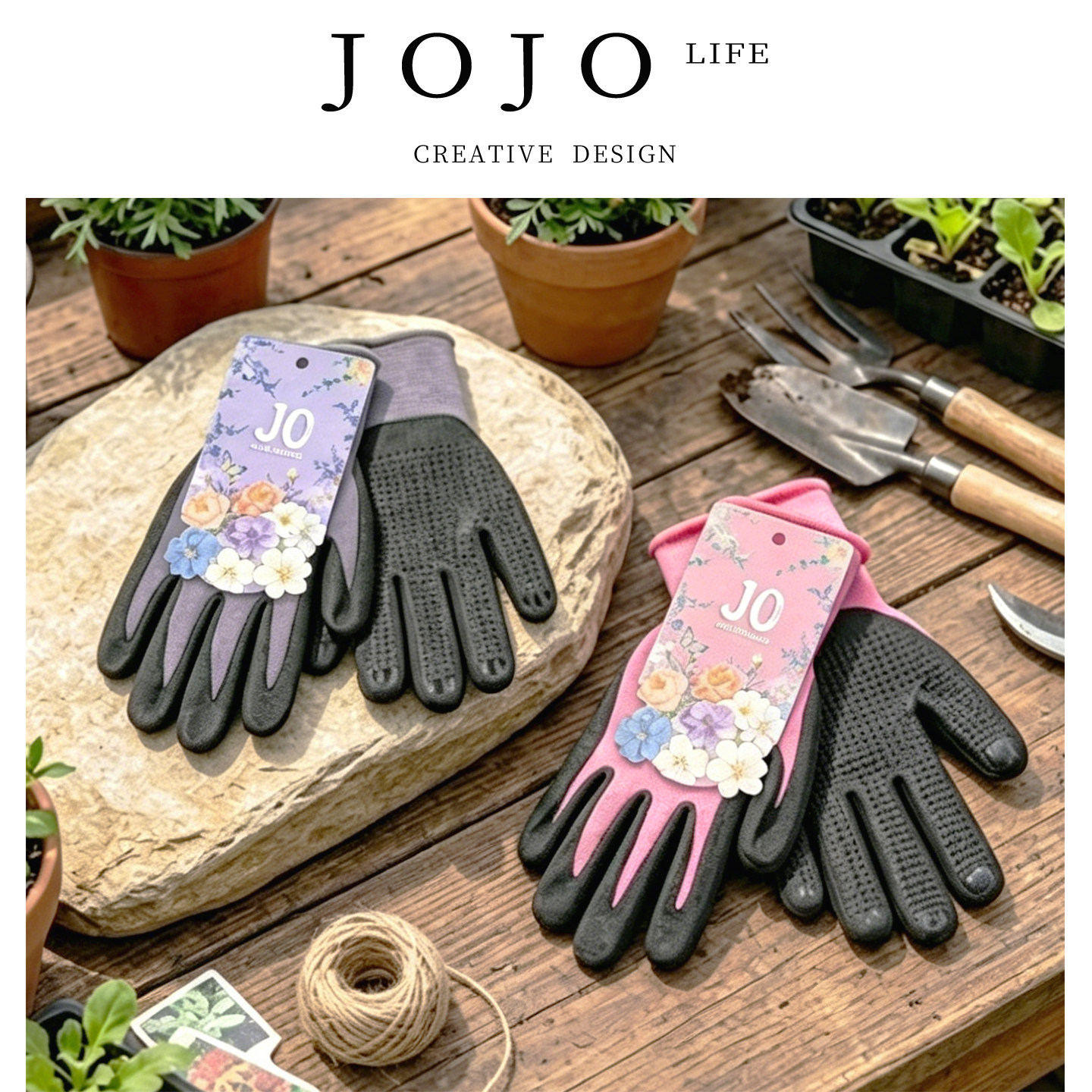 JOJO'S L. PD.JO.花园种植手套插花防刺防水防污园艺工具 | 主甜