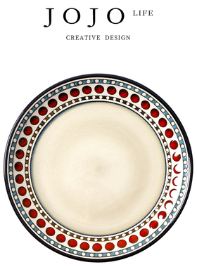 JOJO'S L. PD·Wave·餐具欧式创意波点餐具菜盘陶瓷水果 |波点
