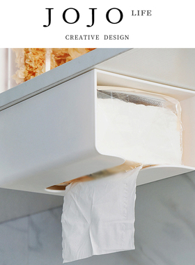 JOJO'S L.PD.Naples.纸巾盒简约抽纸橱柜粘贴纸巾架壁挂式丨勒斯