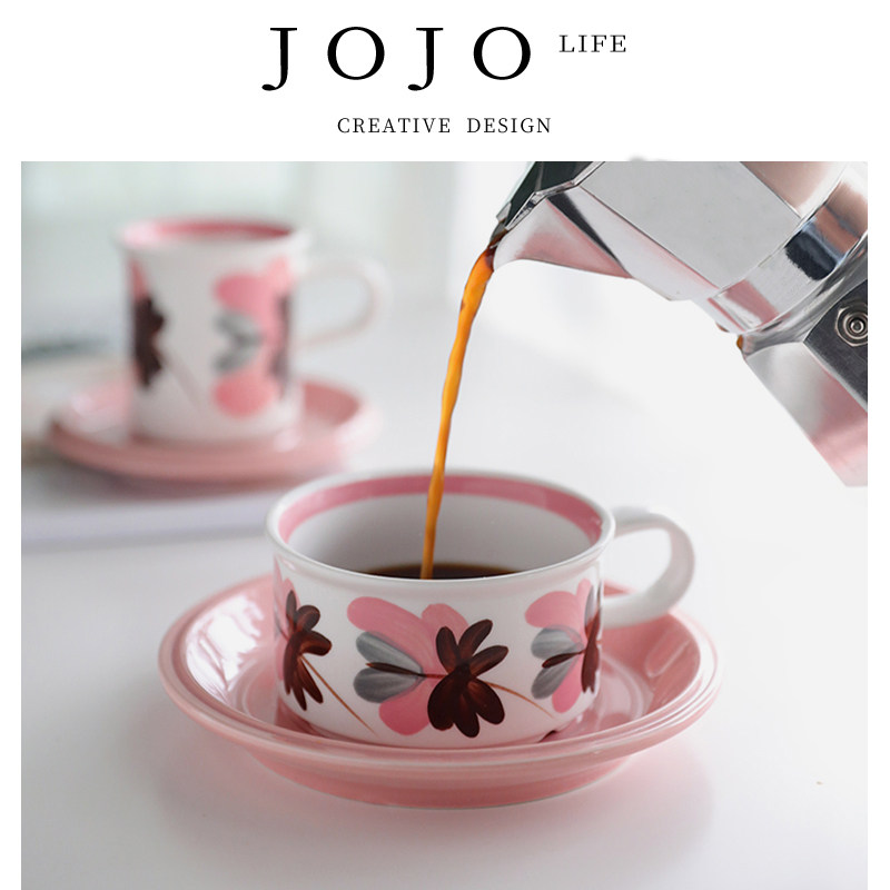 JOJO'S L. PD·Flowers·杯具家用中古杯手绘咖啡杯陶瓷 | 骨朵