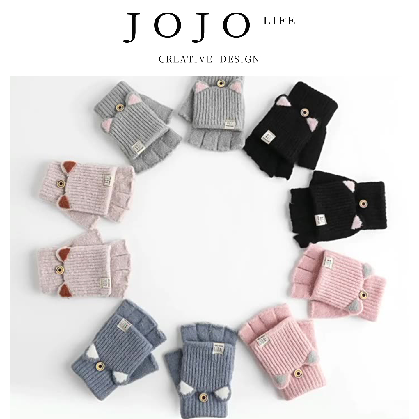 JOJO'SL.PD.手套翻盖五指女童