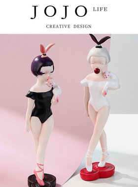 JOJO'S L. PD.Bren.树脂现代黑天鹅艺术品摆件装饰品可爱丨布伦