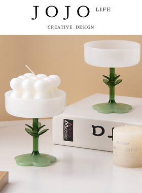 JOJO'S L. PD.bird.立体香薰蜡烛台绿色树杆白玉装饰摆件 | 彼鸟