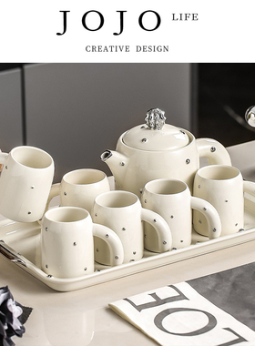 JOJO'S L. PD.Preamble.奶油风陶瓷喝水杯子家用套装茶杯 | 叙引