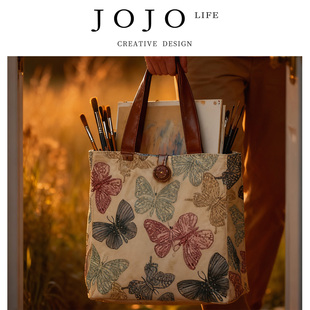 JOJO'S L. PD.杂货先生.创意日系帆布包手提便当包妈咪包 | 循泪