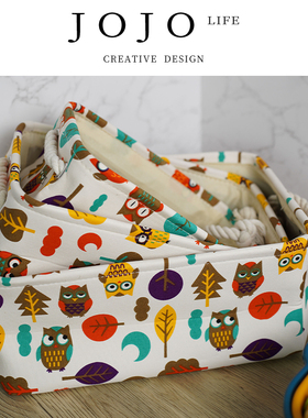 JOJO'S L. PD·Sail.收纳篮家用卡通桌面玩具整理箱置物筐丨帆萌